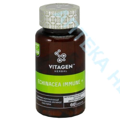 VITAGEN Echinacea Immune + №60 капс. (108) Производитель: Индия Biodeal Pharmaceuticals Pvt Ltd